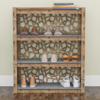 Thumbnail for Entryway 4-tier Shoe Rack Stones