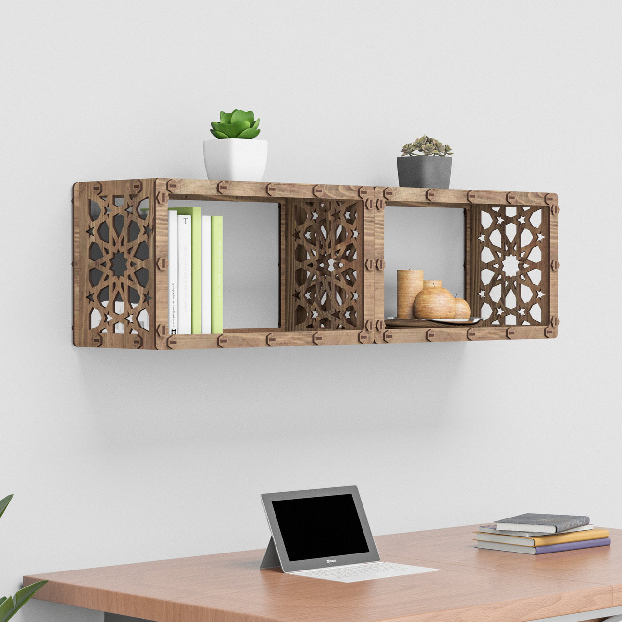 Arabic Wall Shelves 2pcs Set