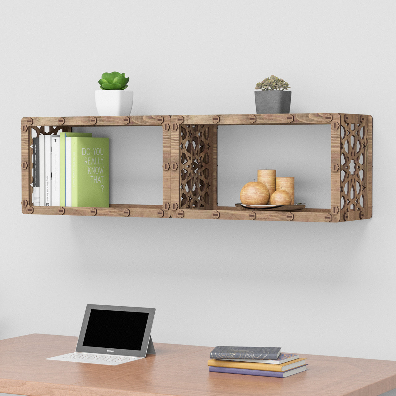 Arabic Wall Shelves 2pcs Set