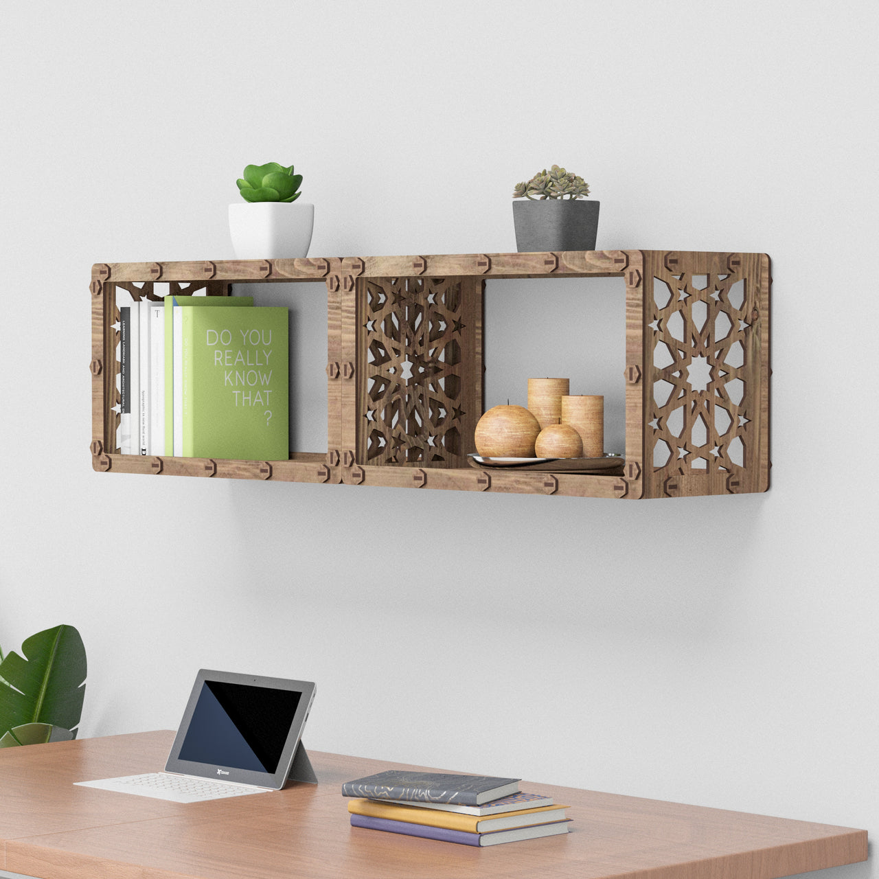 Arabic Wall Shelves 2pcs Set