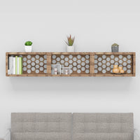 Thumbnail for Honeycomb (with back) Wall Shelves 3pcs Set