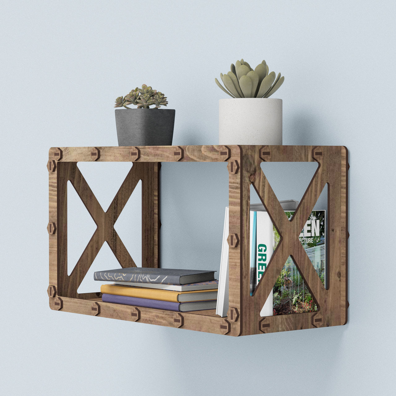 Cross Wall Shelf