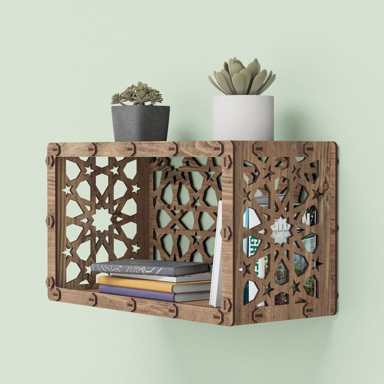 Arabic (with back) Wall Shelf