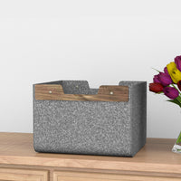 Thumbnail for Felt Storage Basket, Unique Storage Bin, Felt Box