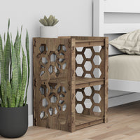 Thumbnail for Honeycomb Nightstand 1 Drawer [1 GRAY BIN]