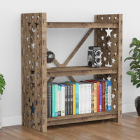 Thumbnail for Stars X 3-tier Bookshelf Bookcase Shelving Unit
