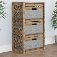 Thumbnail for Crystals Chest Of 3 Drawers Storage Cabinet [3 LARGE GRAY BINS]