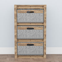 Thumbnail for Crystals Chest Of 3 Drawers Storage Cabinet [3 LARGE GRAY BINS]