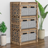 Thumbnail for Arabic Chest Of 6 Drawers Storage Cabinet [6 SMALL GRAY BINS]