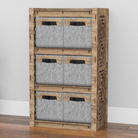 Thumbnail for Solar Chest Of 6 Drawers Storage Cabinet [6 SMALL GRAY BINS]