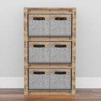 Thumbnail for Solar Chest Of 6 Drawers Storage Cabinet [6 SMALL GRAY BINS]