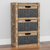 Thumbnail for Solar Chest Of 3 Drawers Storage Cabinet [3 LARGE BLACK BINS]