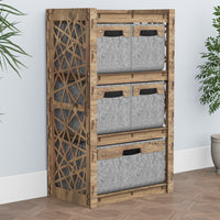 Thumbnail for Crystals Chest Of 5 Drawers Storage Cabinet [1L 4S GRAY BINS]