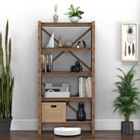 Thumbnail for Flowers Shallow X 5-tier Bookshelf Bookcase Shelving Unit