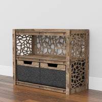 Thumbnail for Stones Low Dresser 2 Drawers Side Table [2 LARGE BLACK BINS]