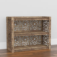 Thumbnail for Honeycomb Low Dresser 2 Drawers Side Table [2 LARGE BLACK BINS]