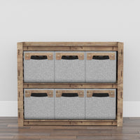 Thumbnail for Arabic Low Dresser 6 Drawers Side Table [6 SMALL GRAY BINS]