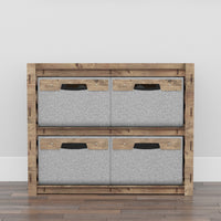 Thumbnail for Crystals Low Dresser 4 Drawers Side Table [4 LARGE GRAY BINS] (Copy)