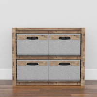 Thumbnail for Stones Low Dresser 4 Drawers Side Table [4 LARGE GRAY BINS]