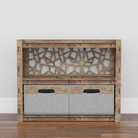 Thumbnail for Stones Low Dresser 2 Drawers Side Table [2 LARGE GRAY BINS]