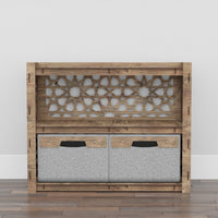 Thumbnail for Arabic Low Dresser 2 Drawers Side Table [2 LARGE GRAY BINS]