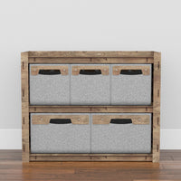 Thumbnail for Solar Low Dresser 5 Drawers Side Table [2L 3S GRAY BINS] (Copy)