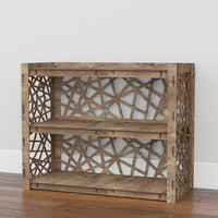 Thumbnail for Crystals Low Dresser 5 Drawers Side Table [2L 3S GRAY BINS]