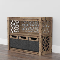 Thumbnail for Arabic Low Dresser 3 Drawers Side Table [3 SMALL BLACK BINS]