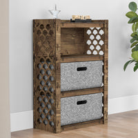 Thumbnail for Mermaid Chest Of 2 Drawers Storage Cabinet [2L GRAY BINS]