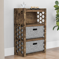 Thumbnail for Honeycomb Chest Of 2 Drawers Storage Cabinet [2L GRAY BINS]