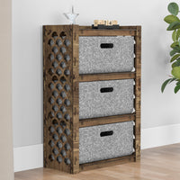 Thumbnail for Mermaid Chest Of 3 Drawers Storage Cabinet [3L GRAY BINS]