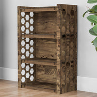 Thumbnail for Honeycomb Chest Of 3 Drawers Storage Cabinet [3L GRAY BINS]