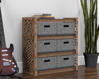 Thumbnail for Solar Dresser with 6 Drawers [6 LARGE GRAY BINS]