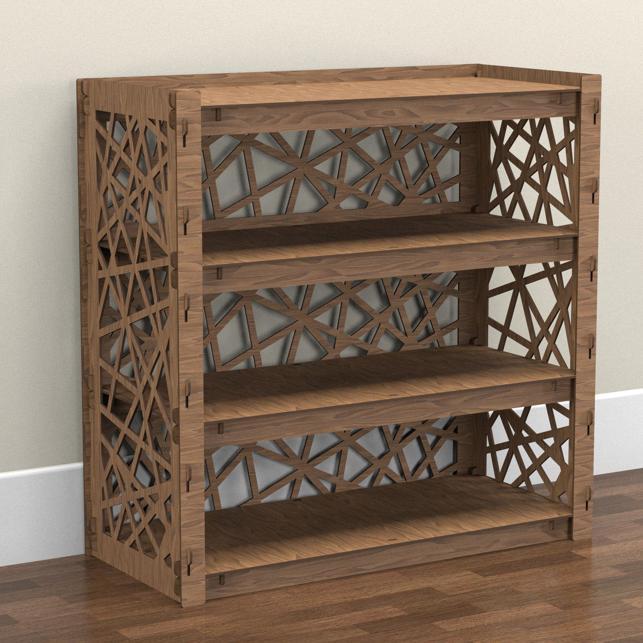 Entryway Small 4-tier Shoe Rack Crystals