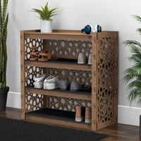 Thumbnail for Entryway Small 4-tier Shoe Rack Arabic