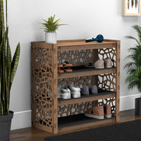 Thumbnail for Entryway Small 4-tier Shoe Rack Stones