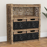 Thumbnail for Solar Dresser 4 Drawers Storage Unit [4 LARGE BLACK BINS]