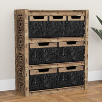 Thumbnail for Solar Dresser 7 Drawers Storage Unit [4L 3S BLACK BINS]