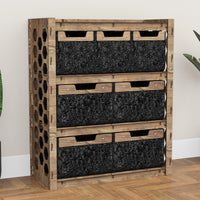 Thumbnail for Honeycomb Dresser 7 Drawers Storage Unit [4L 3S BLACK BINS]