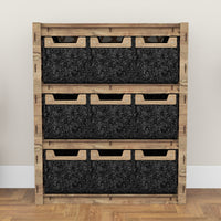 Thumbnail for Stones Dresser 9 Drawers Storage Unit [9 SMALL BLACK BINS]