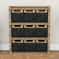 Thumbnail for Honeycomb Dresser 9 Drawers Storage Unit [9 SMALL BLACK BINS]