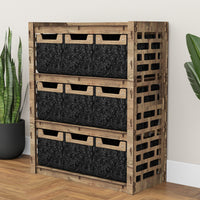 Thumbnail for Brickwall Dresser 9 Drawers Storage Unit [9 SMALL BLACK BINS]