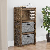 Thumbnail for Mermaid Chest Of 2 Drawers Storage Cabinet [2L GRAY BINS]