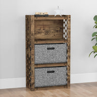 Thumbnail for Honeycomb Chest Of 2 Drawers Storage Cabinet [2L GRAY BINS]