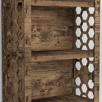 Thumbnail for Honeycomb Chest Of 2 Drawers Storage Cabinet [2L GRAY BINS]