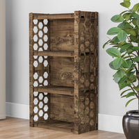 Thumbnail for Honeycomb Chest Of 2 Drawers Storage Cabinet [2L GRAY BINS]