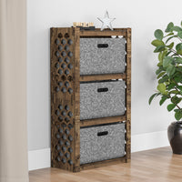 Thumbnail for Mermaid Chest Of 3 Drawers Storage Cabinet [3L GRAY BINS]