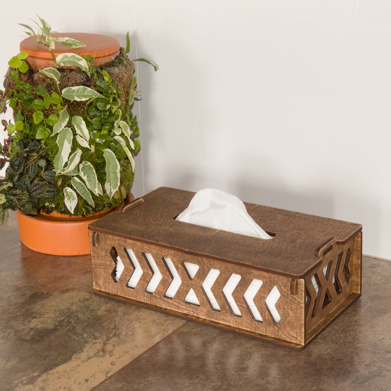 Low Rectangular Tissue Box Cover