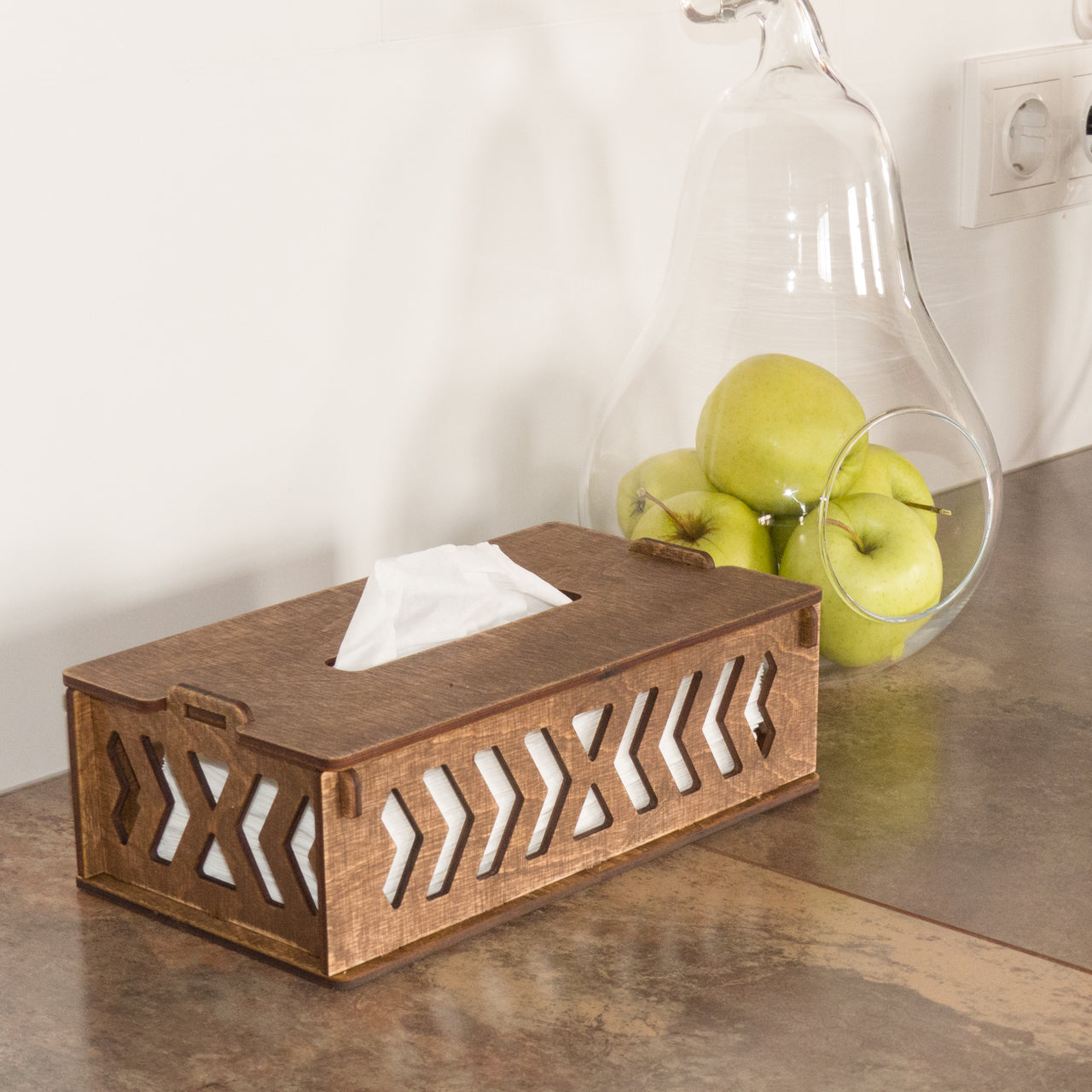 Low Rectangular Tissue Box Cover