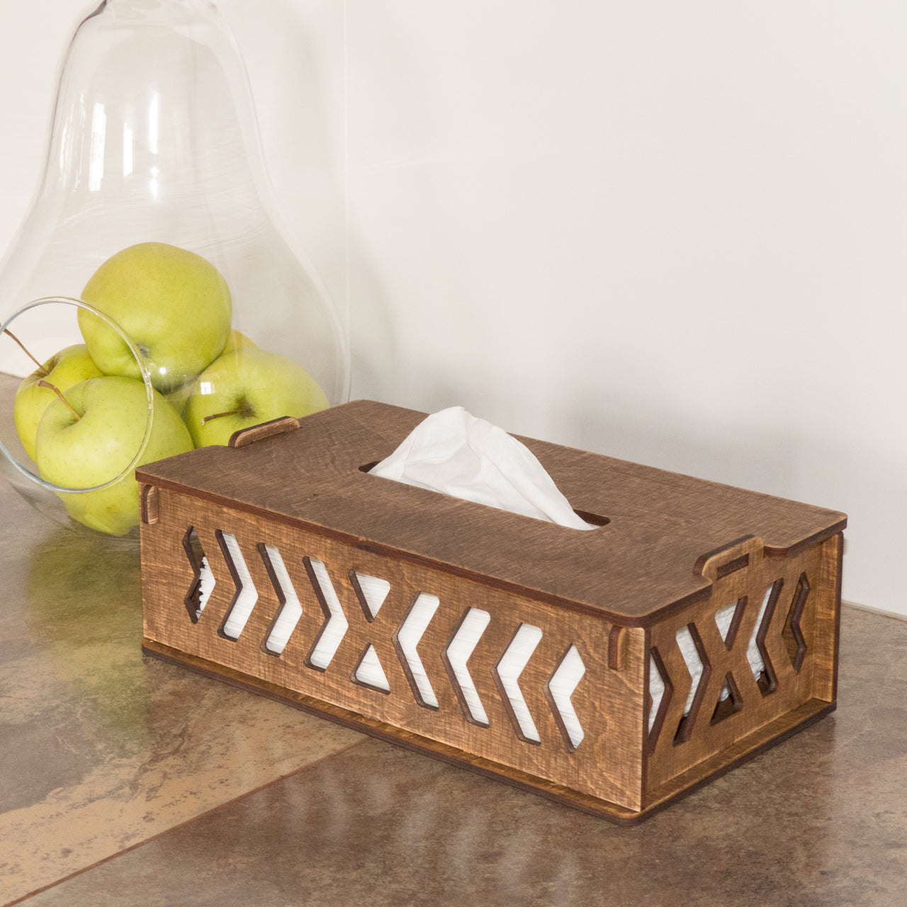 Low Rectangular Tissue Box Cover